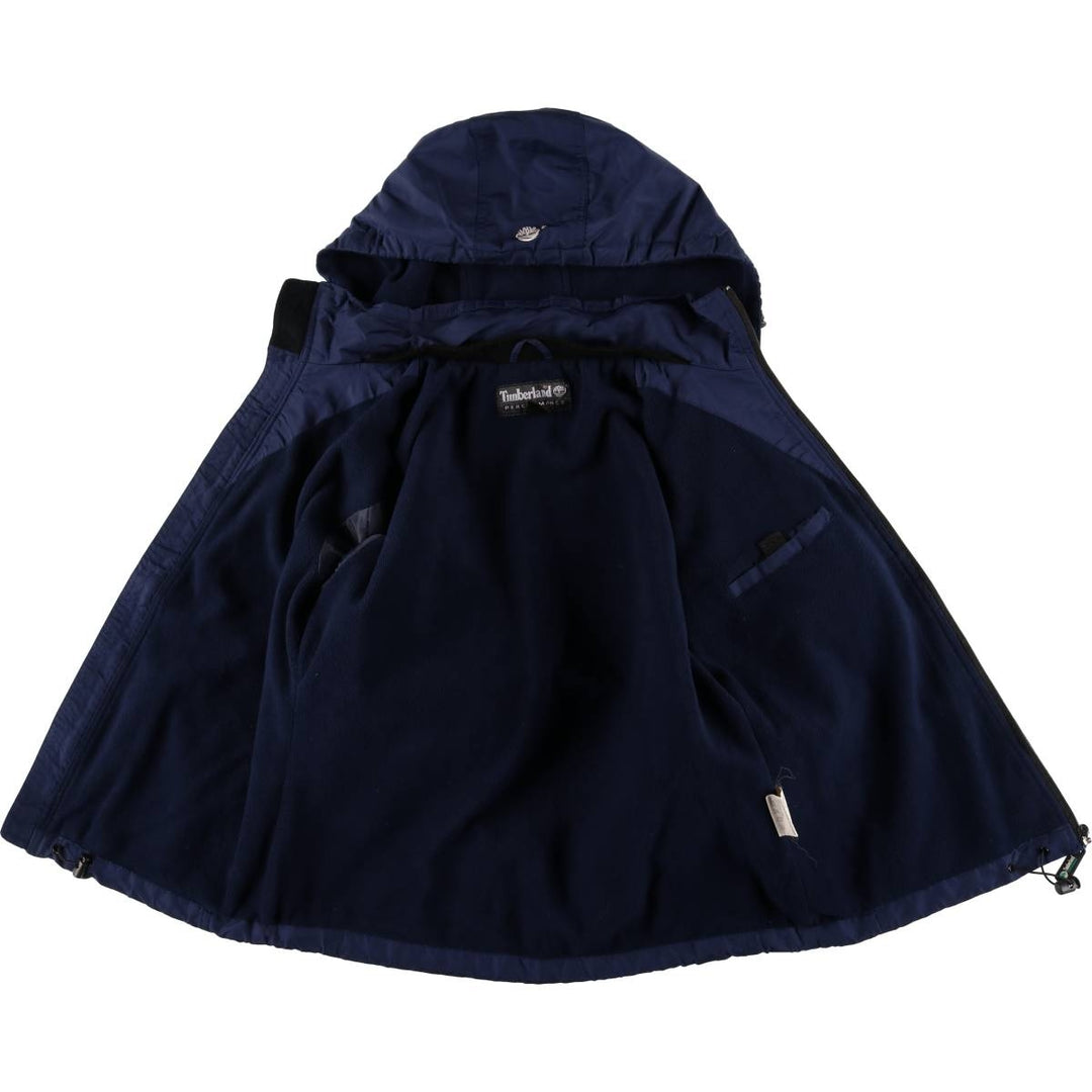 90s-00'S Timberland PEREORMANCE nylon parka, men's size XL Nylon navy blue type Vintage Second Hand