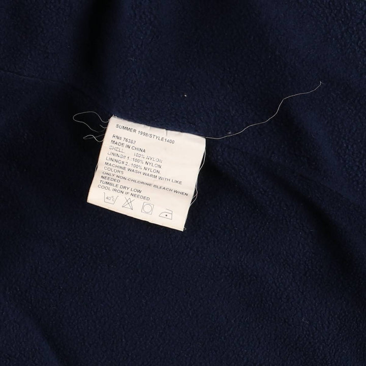 90s-00'S Timberland PEREORMANCE nylon parka, men's size XL Nylon navy blue type Vintage Second Hand