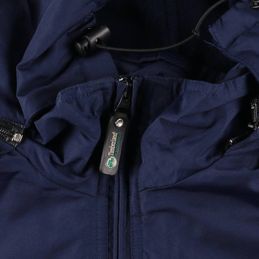 90s-00'S Timberland PEREORMANCE nylon parka, men's size XL Nylon navy blue type Vintage Second Hand