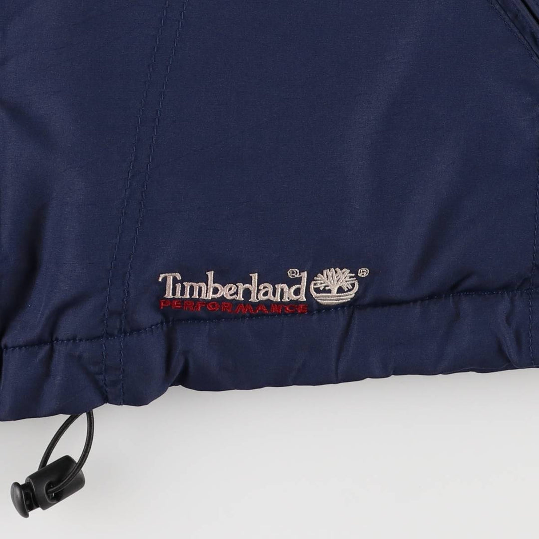 90s-00'S Timberland PEREORMANCE nylon parka, men's size XL Nylon navy blue type Vintage Second Hand