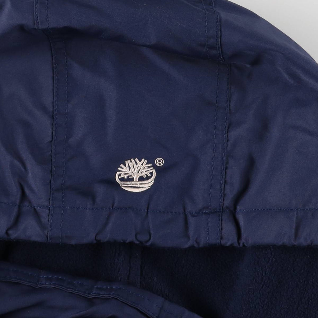 90s-00'S Timberland PEREORMANCE nylon parka, men's size XL Nylon navy blue type Vintage Second Hand