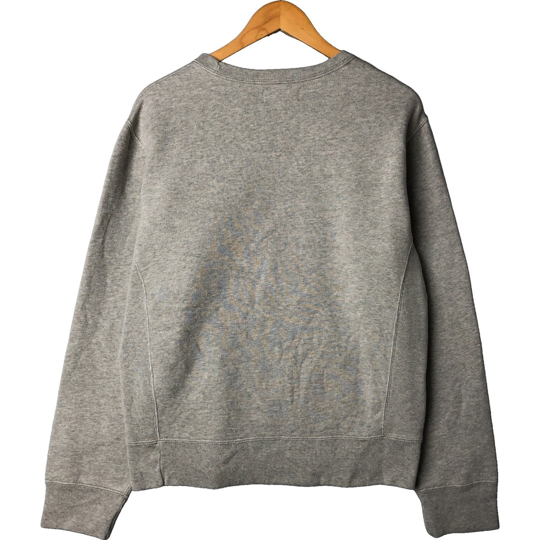 Ralph Lauren POLO by Ralph Lauren One Point Logo Sweatshirt Trainer Men's M size cotton gray type Vintage Second Hand