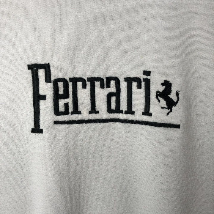 COTTON FITZ FERRARI Ferrari Advertising Sweatshirt, Men's XL unclear gray type Vintage Second Hand