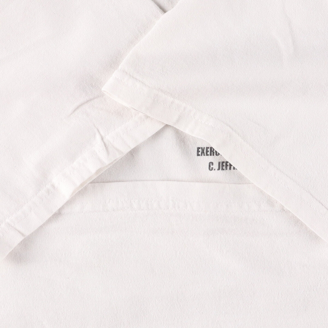 90s-00'S Hanes Printed T-Shirt Men's XL cotton white type Vintage Second Hand