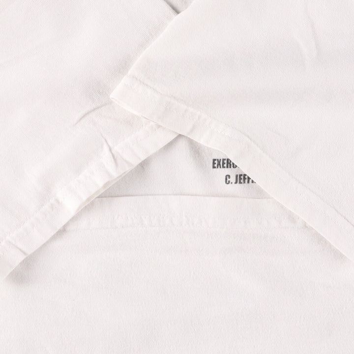 90s-00'S Hanes Printed T-Shirt Men's XL cotton white type Vintage Second Hand