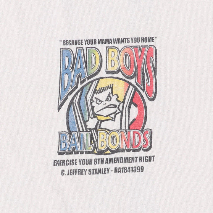90s-00'S Hanes Printed T-Shirt Men's XL cotton white type Vintage Second Hand