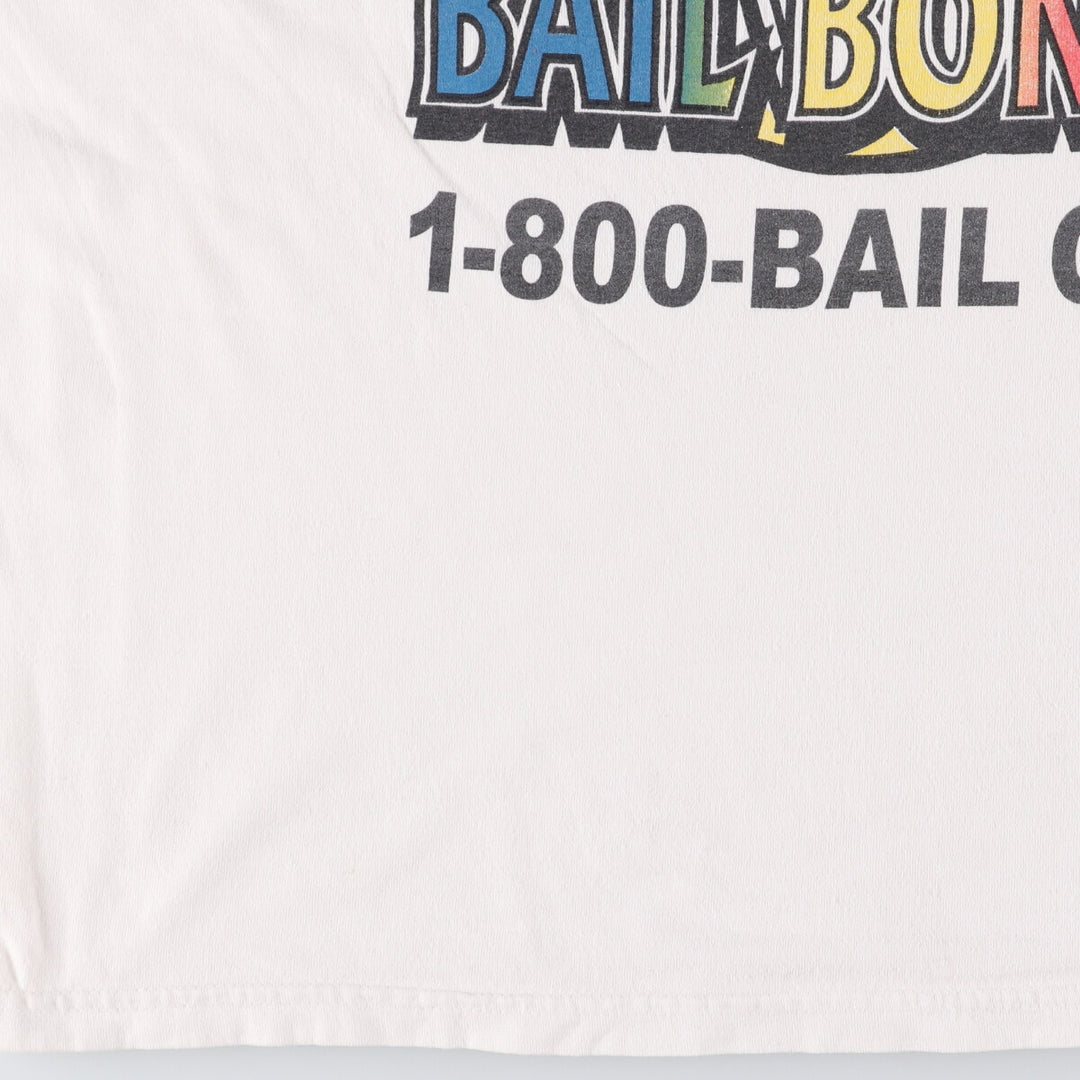90s-00'S Hanes Printed T-Shirt Men's XL cotton white type Vintage Second Hand