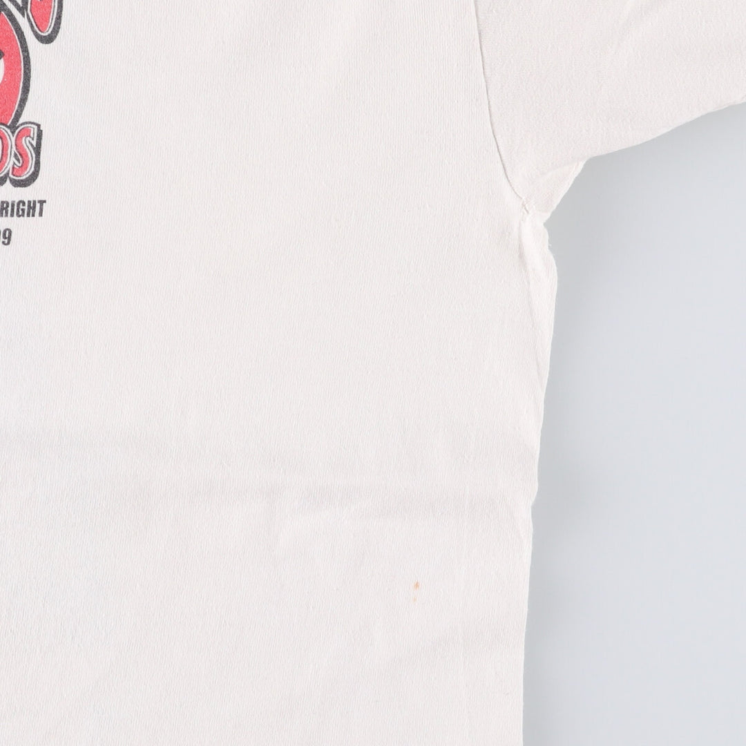 90s-00'S Hanes Printed T-Shirt Men's XL cotton white type Vintage Second Hand
