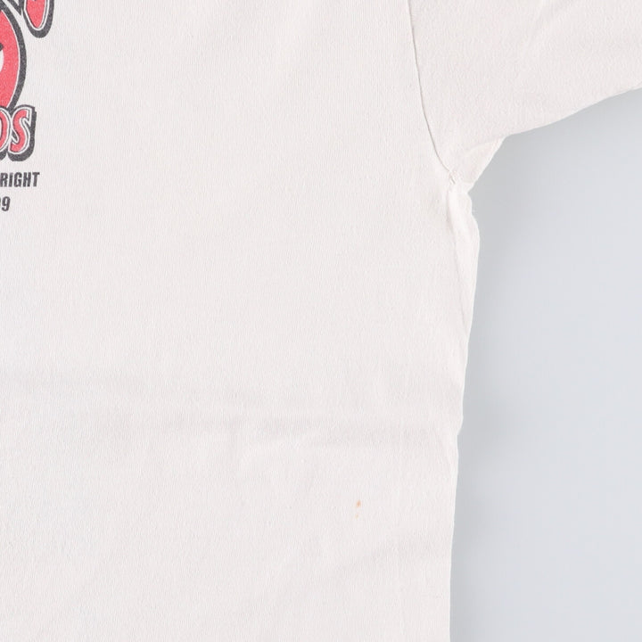 90s-00'S Hanes Printed T-Shirt Men's XL cotton white type Vintage Second Hand