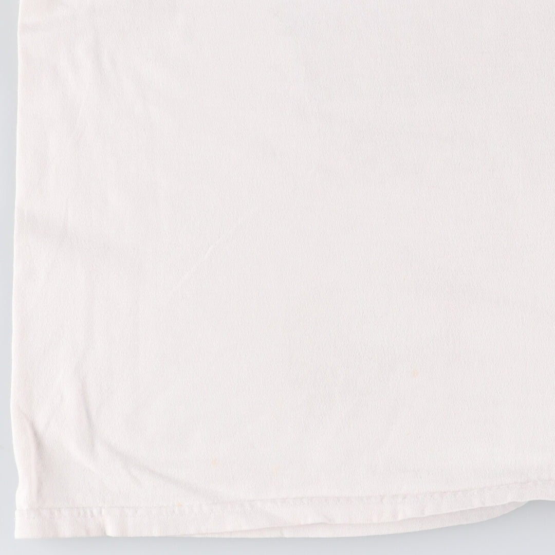 90s-00'S Hanes Printed T-Shirt Men's XL cotton white type Vintage Second Hand
