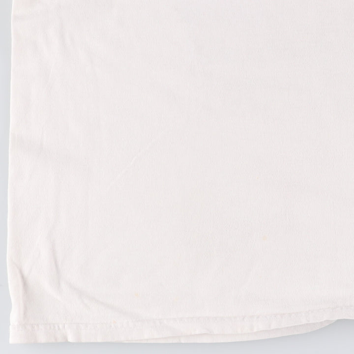 90s-00'S Hanes Printed T-Shirt Men's XL cotton white type Vintage Second Hand