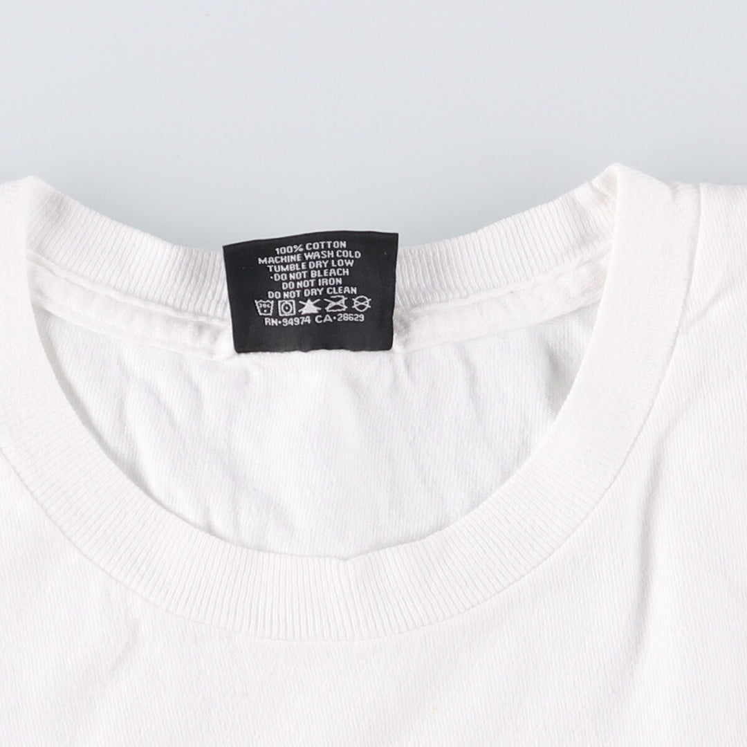 STUSSY surf skate T-shirt, size S for men cotton white type Vintage Second Hand