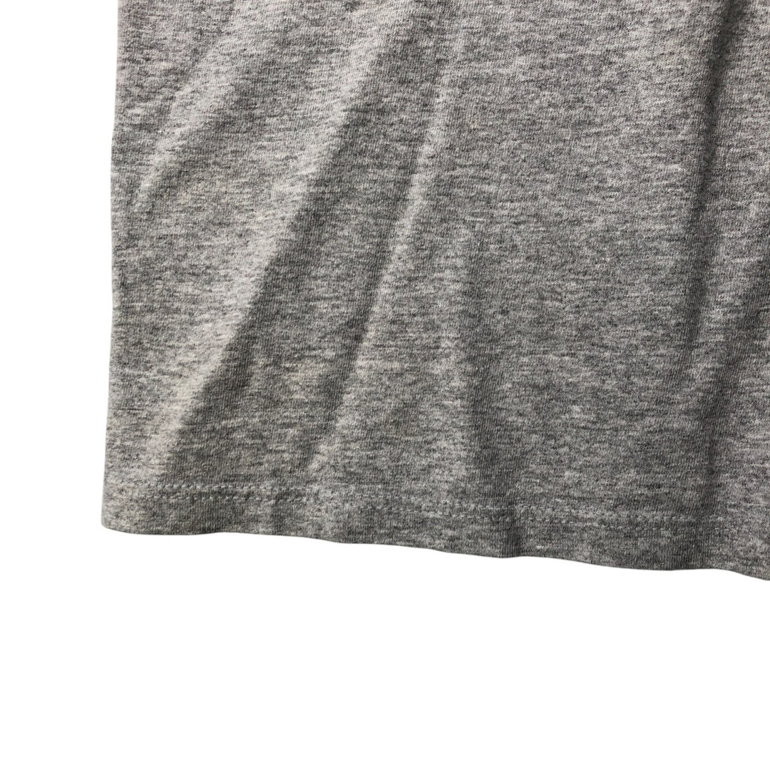 Adidas logo print T-shirt, men's size L cotton gray type Vintage Second Hand