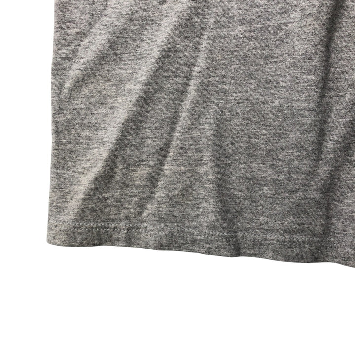 Adidas logo print T-shirt, men's size L cotton gray type Vintage Second Hand