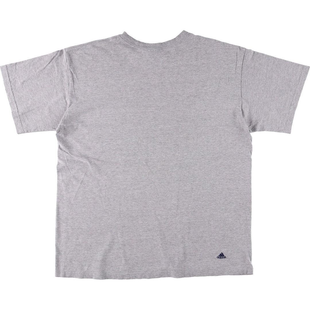 Adidas logo T-shirt, men's size L cotton gray type Vintage Second Hand