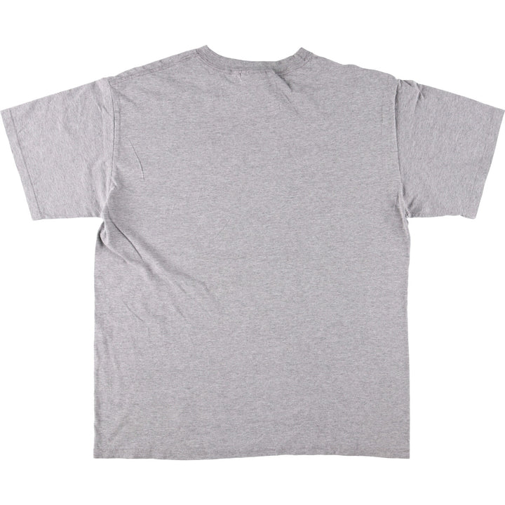 Adidas logo T-shirt, men's size M cotton gray type Vintage Second Hand