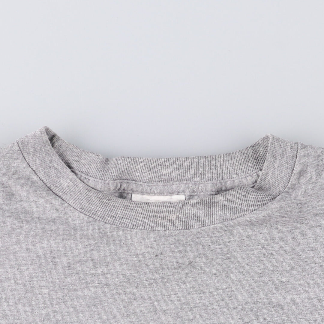 Adidas logo T-shirt, men's size M cotton gray type Vintage Second Hand