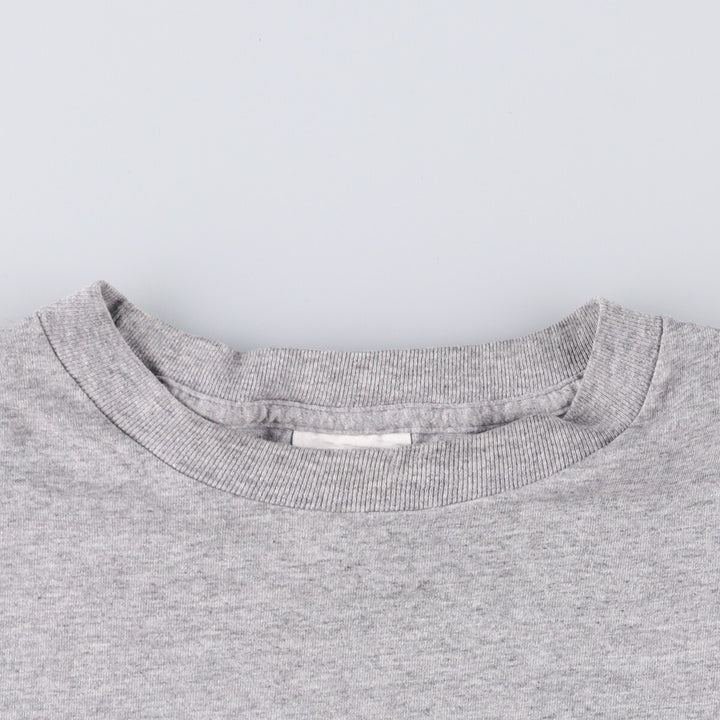 Adidas logo T-shirt, men's size M cotton gray type Vintage Second Hand