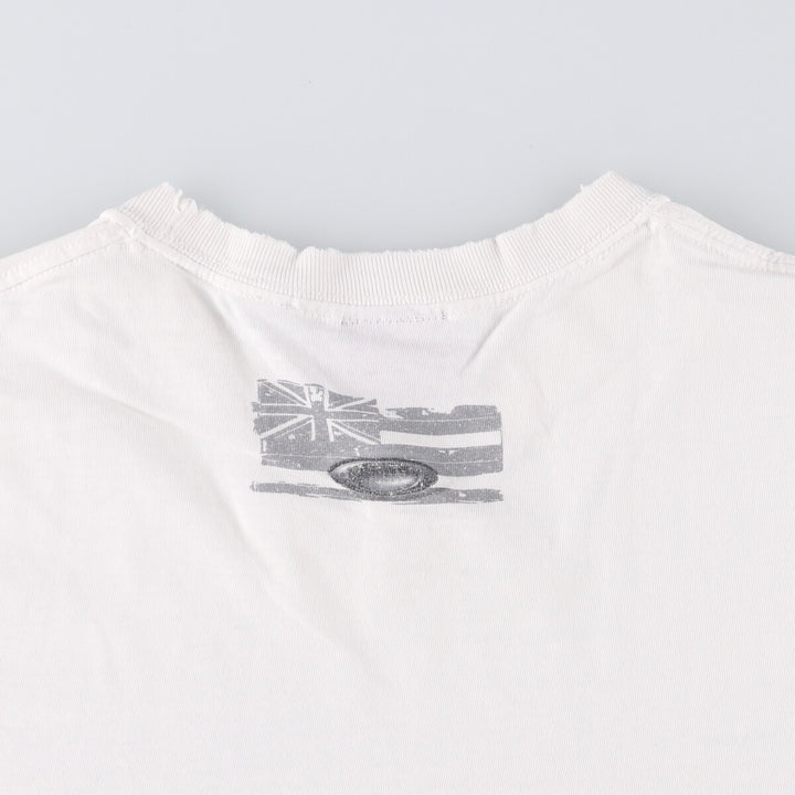 Oakley OAKLEY logo T-shirt men's size L unclear white type Vintage Second Hand