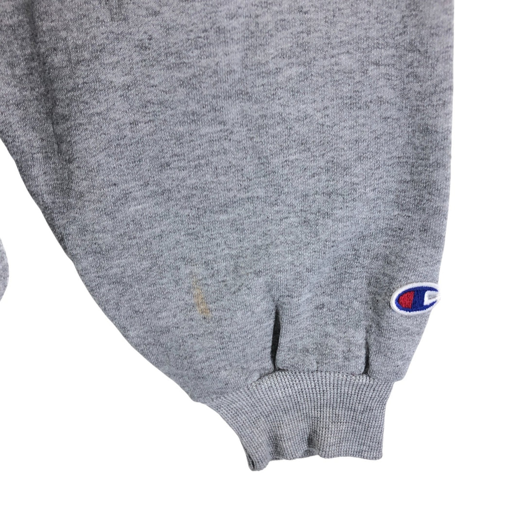Vintage 90'S Champion triple print logo sweatshirt, size L, men's cotton gray type Vintage Second Hand