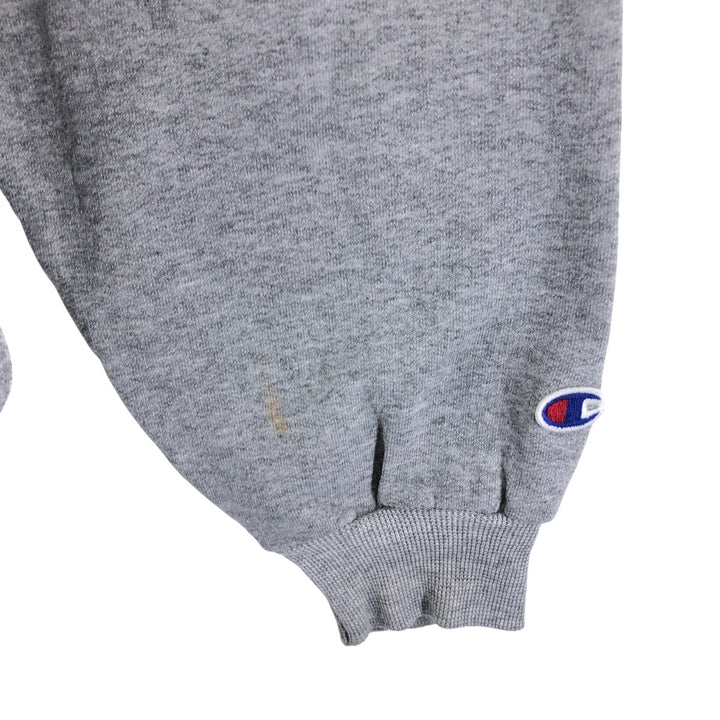Vintage 90'S Champion triple print logo sweatshirt, size L, men's cotton gray type Vintage Second Hand