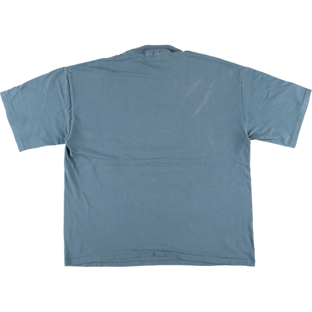 Vintage 90'S CHANGES Parody Print T-Shirt, Made in USA, Men's XL cotton blue type Vintage Second Hand