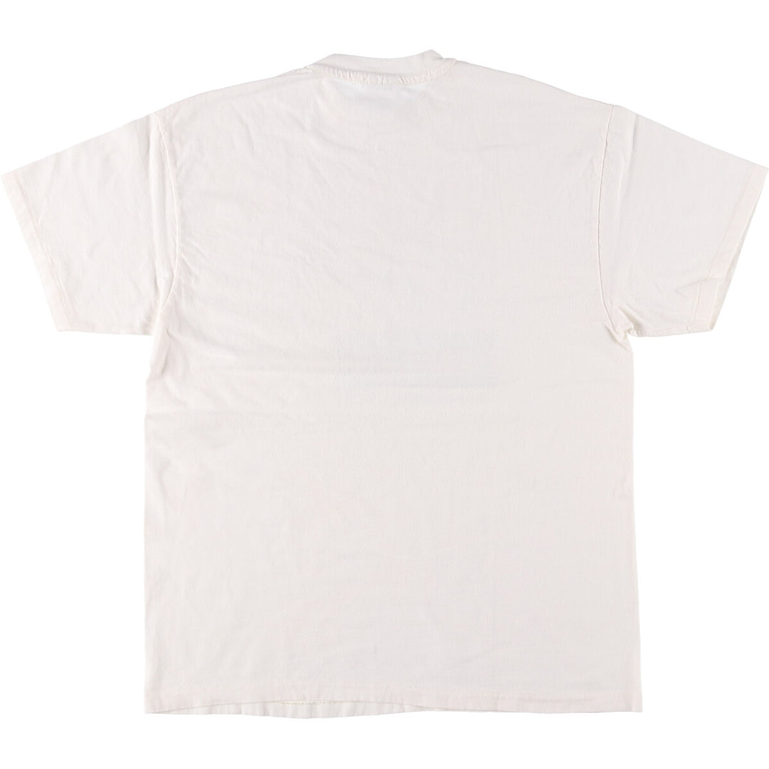 Vintage 90'S Hanes "That Coffee Place" printed T-shirt, size L, men's cotton white type Vintage Second Hand