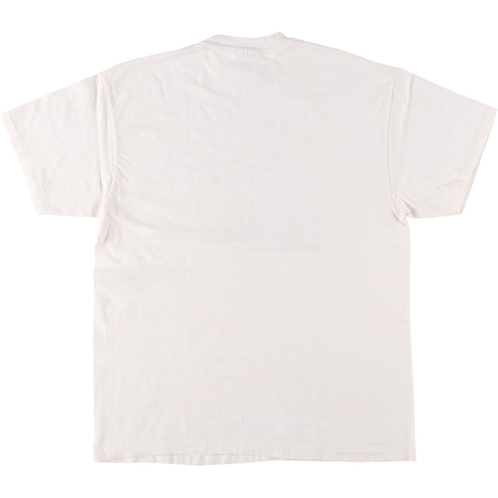 Vintage 90'S Hanes "That Coffee Place" printed T-shirt, size L, men's cotton white type Vintage Second Hand