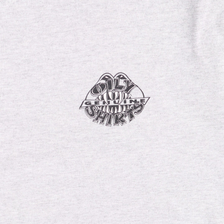 Vintage 90'S STAGING LANE printed T-shirt, men's size XL unclear gray type Vintage Second Hand