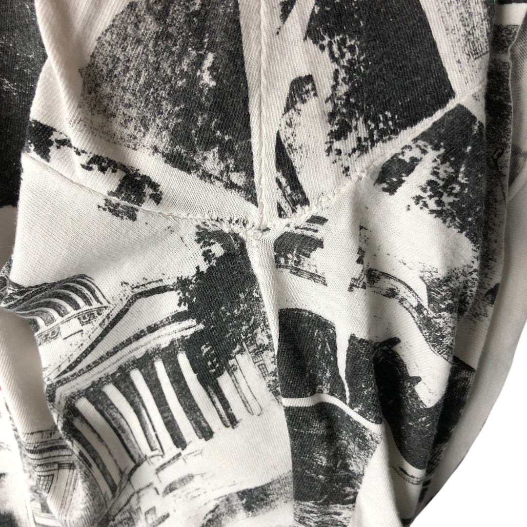 Vintage 90'S All-Over Print Photo T-Shirt, Men's XL unclear white type Vintage Second Hand