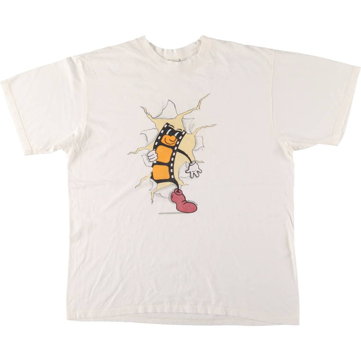 Futuroscope Futuro Print T-Shirt, Made in France, Men's XL cotton white type Vintage Second Hand