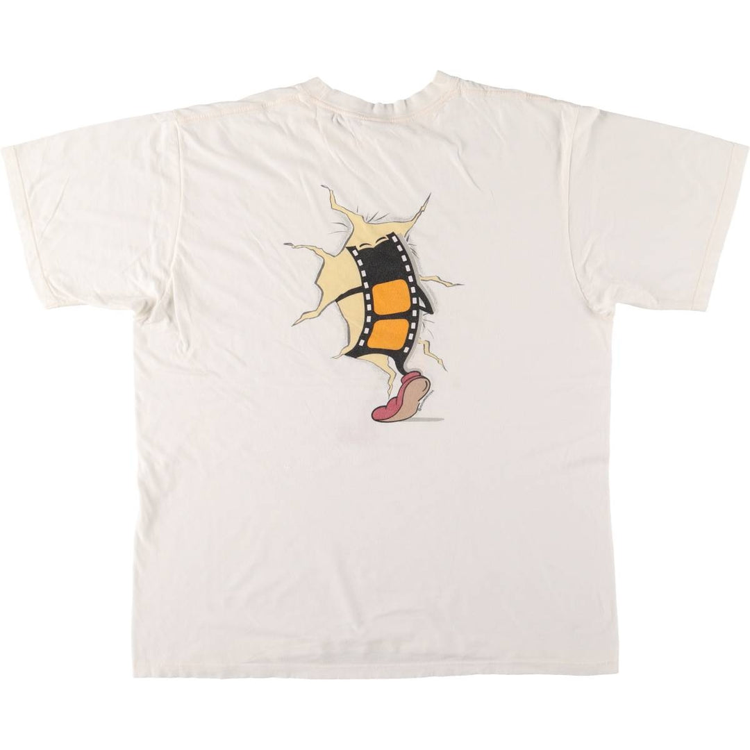 Futuroscope Futuro Print T-Shirt, Made in France, Men's XL cotton white type Vintage Second Hand