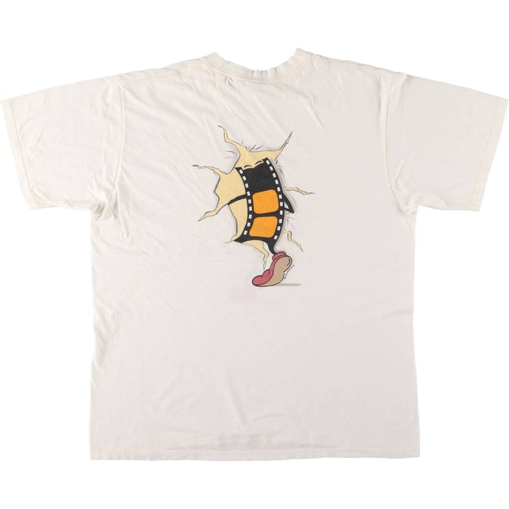 Futuroscope Futuro Print T-Shirt, Made in France, Men's XL cotton white type Vintage Second Hand