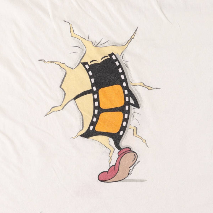 Futuroscope Futuro Print T-Shirt, Made in France, Men's XL cotton white type Vintage Second Hand