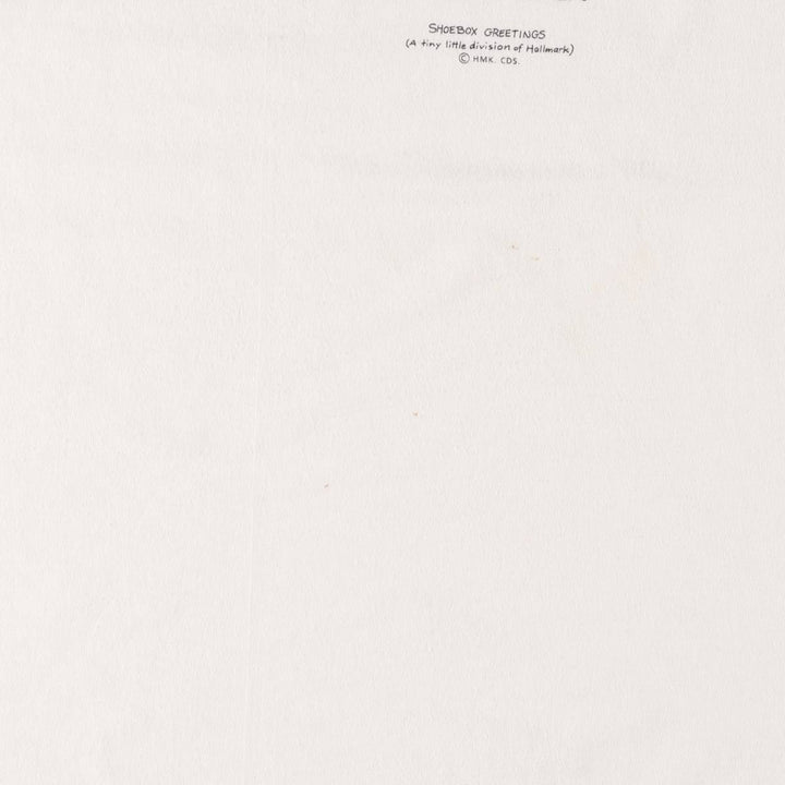 Vintage 80s-90'S Shoebox Greetings Message Print T-Shirt, Made in USA, Men's XL cotton white type Vintage Second Hand