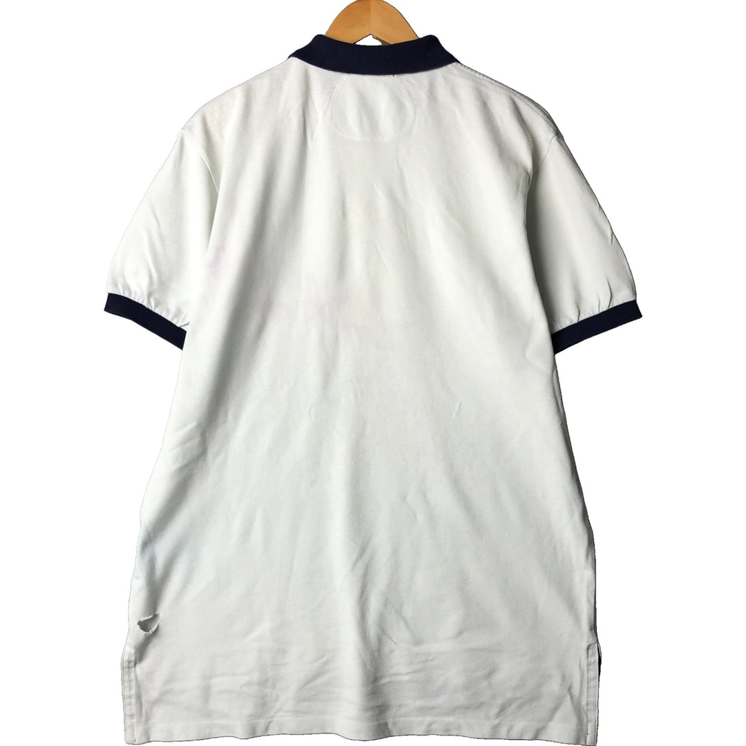 Ralph Lauren POLO by Ralph Lauren short sleeve polo shirt, men's size L cotton white type Vintage Second Hand