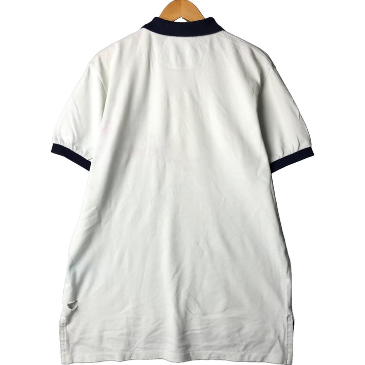 Ralph Lauren POLO by Ralph Lauren short sleeve polo shirt, men's size L cotton white type Vintage Second Hand