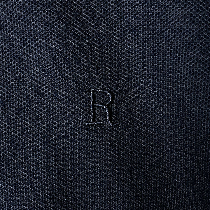 Ralph Lauren POLO RALPH LAUREN short sleeve polo shirt men's size L cotton navy blue type Vintage Second Hand
