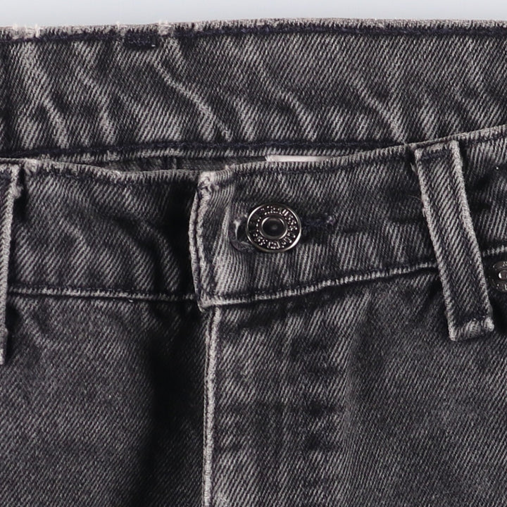 90'S Levi's 550 Relaxed Fit Tapered Leg Orange Tab Black Denim Tapered Denim Pants Men's W34 unclear black type Vintage Second Hand