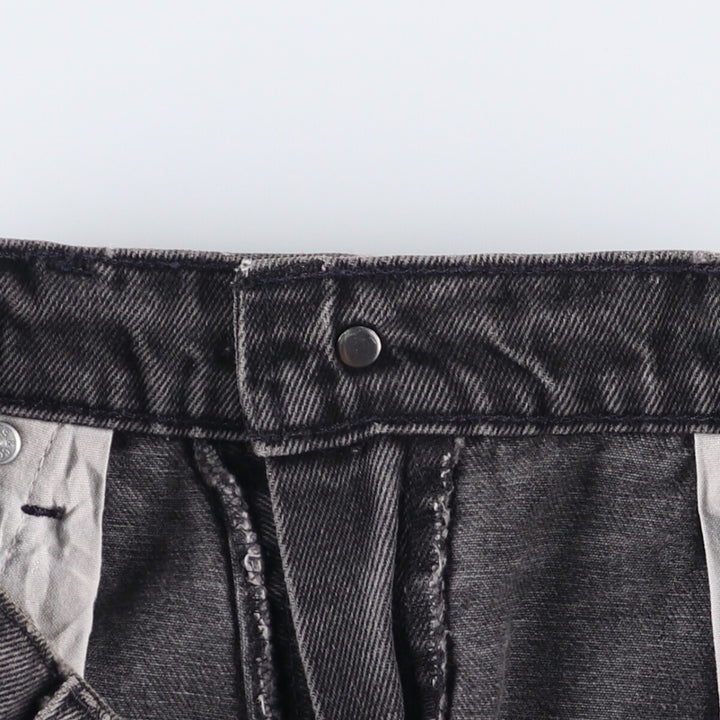 90'S Levi's 550 Relaxed Fit Tapered Leg Orange Tab Black Denim Tapered Denim Pants Men's W34 unclear black type Vintage Second Hand