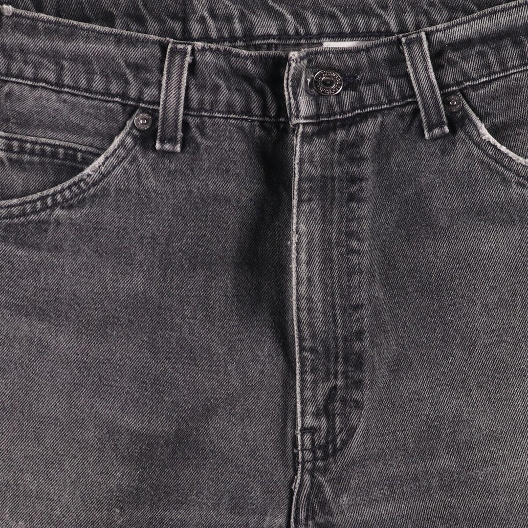 90'S Levi's 550 Relaxed Fit Tapered Leg Orange Tab Black Denim Tapered Denim Pants Men's W34 unclear black type Vintage Second Hand