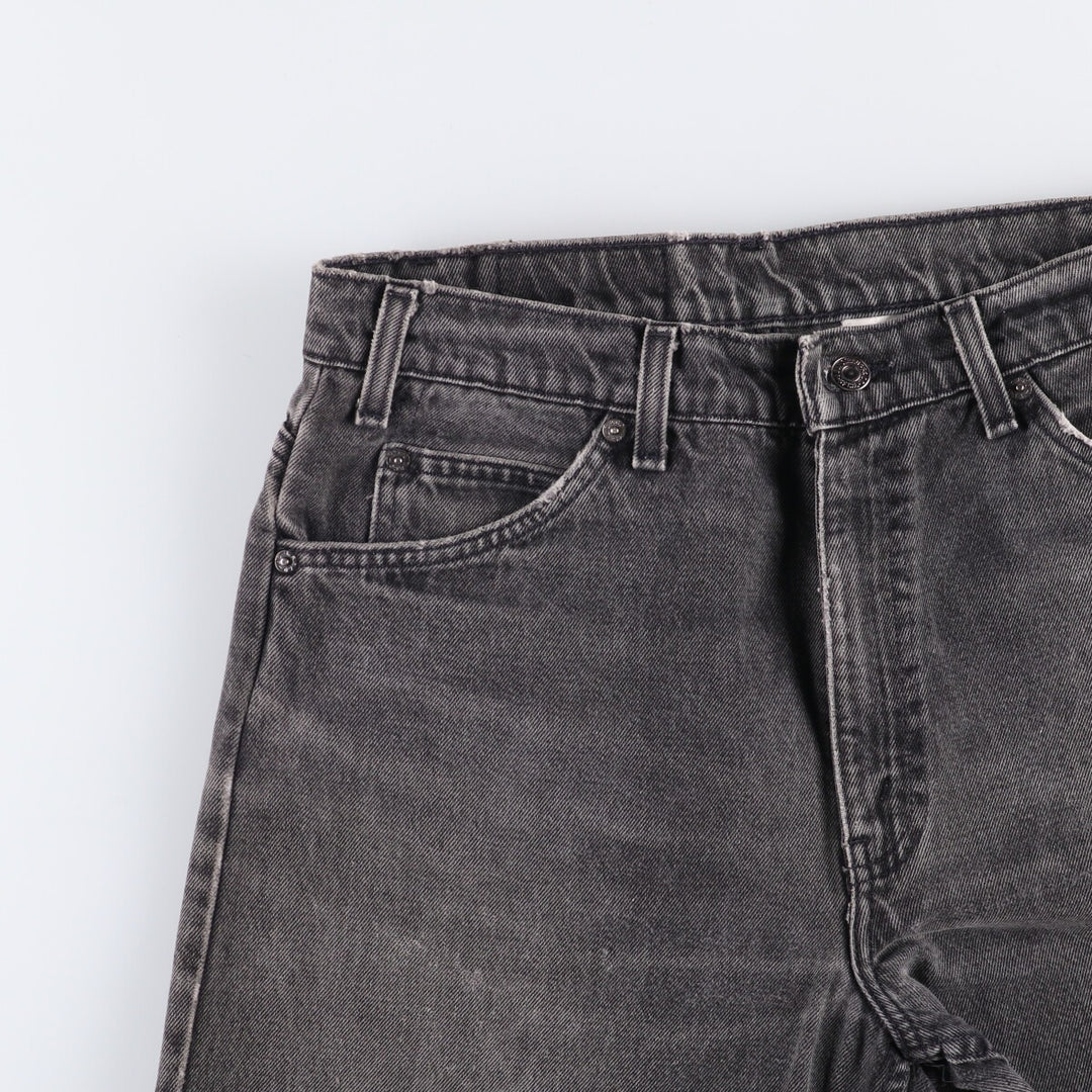 90'S Levi's 550 Relaxed Fit Tapered Leg Orange Tab Black Denim Tapered Denim Pants Men's W34 unclear black type Vintage Second Hand