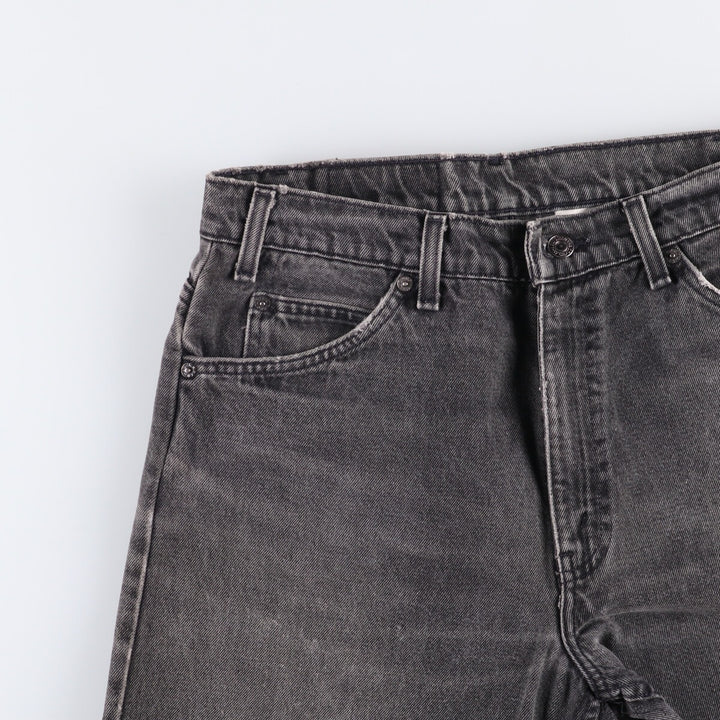 90'S Levi's 550 Relaxed Fit Tapered Leg Orange Tab Black Denim Tapered Denim Pants Men's W34 unclear black type Vintage Second Hand