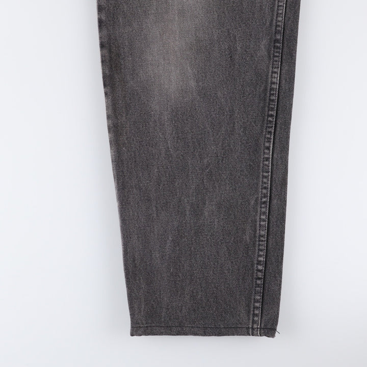 90'S Levi's 550 Relaxed Fit Tapered Leg Orange Tab Black Denim Tapered Denim Pants Men's W34 unclear black type Vintage Second Hand