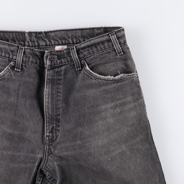 90'S Levi's 550 Relaxed Fit Tapered Leg Orange Tab Black Denim Tapered Denim Pants Men's W34 unclear black type Vintage Second Hand