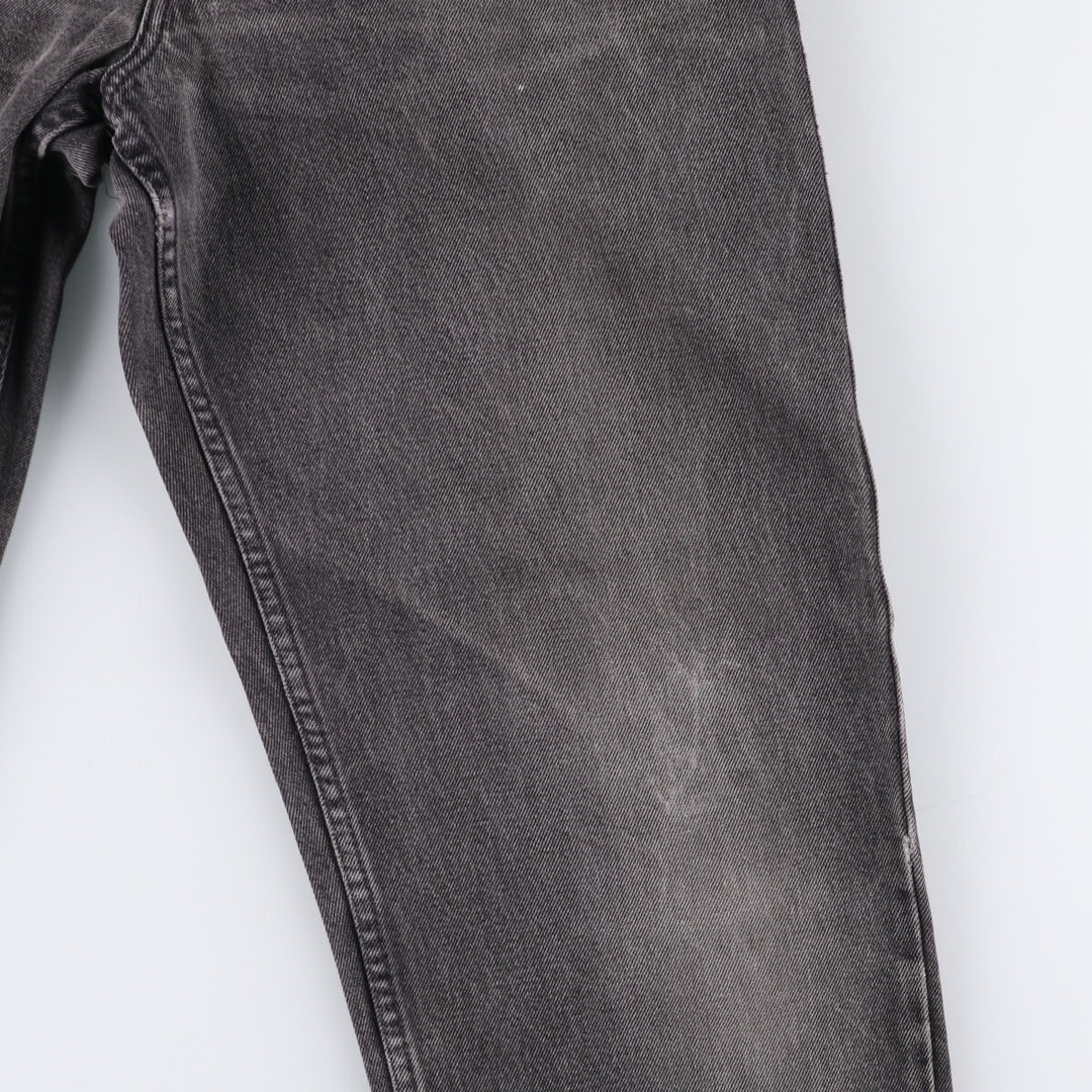 90'S Levi's 550 Relaxed Fit Tapered Leg Orange Tab Black Denim Tapered Denim Pants Men's W34 unclear black type Vintage Second Hand