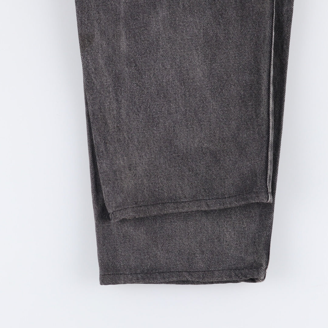 90'S Levi's 550 Relaxed Fit Tapered Leg Orange Tab Black Denim Tapered Denim Pants Men's W34 unclear black type Vintage Second Hand