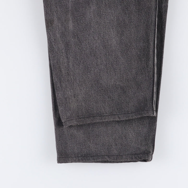90'S Levi's 550 Relaxed Fit Tapered Leg Orange Tab Black Denim Tapered Denim Pants Men's W34 unclear black type Vintage Second Hand