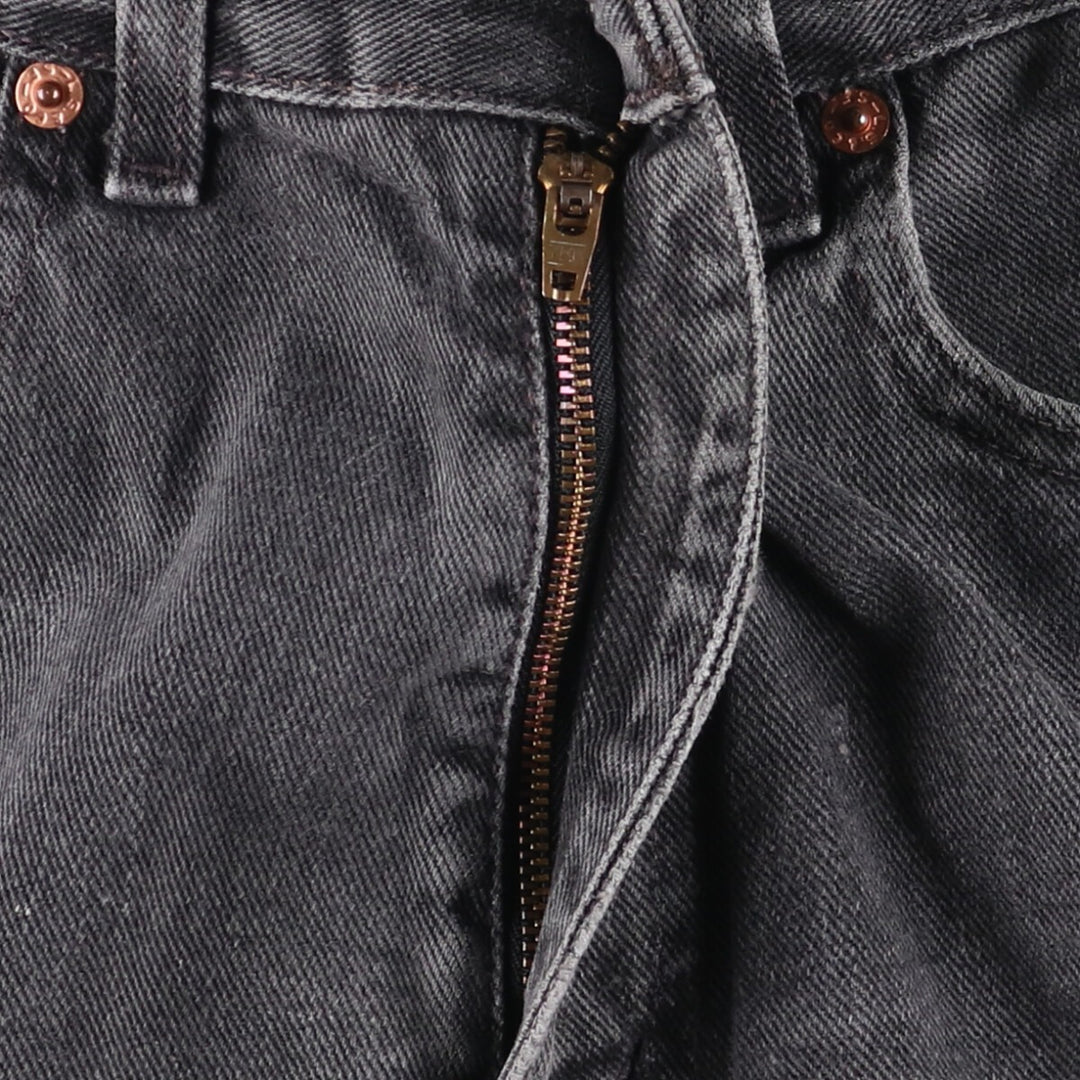 00'S Levi's 550 Relaxed Fit Black Denim Tapered Denim Pants Men's W33 cotton black type Vintage Second Hand