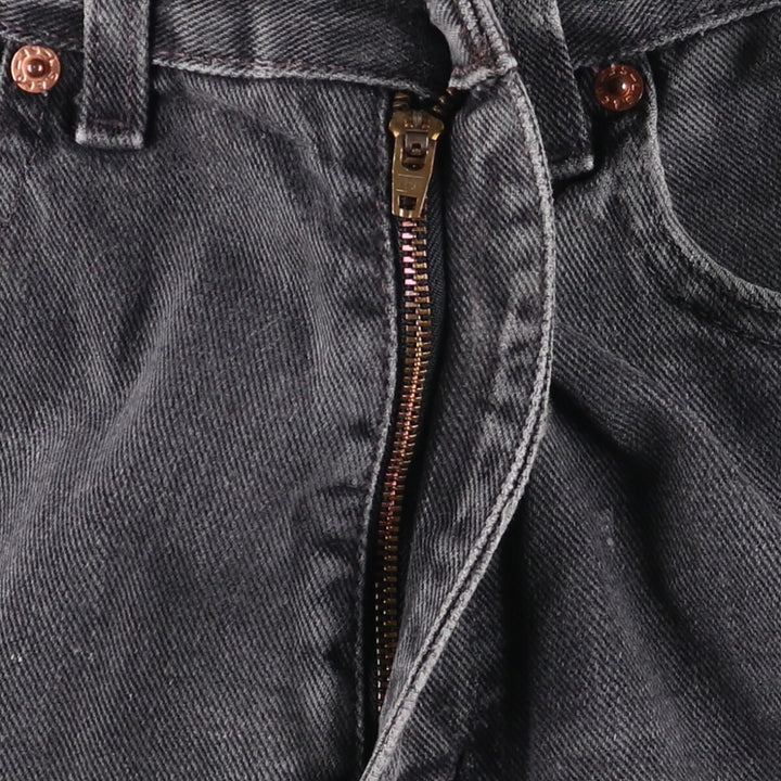 00'S Levi's 550 Relaxed Fit Black Denim Tapered Denim Pants Men's W33 cotton black type Vintage Second Hand